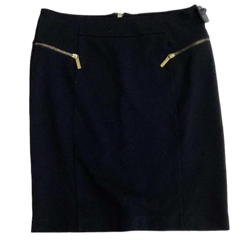 Black & Gold Skirt Designer Michael Kors, Size 10