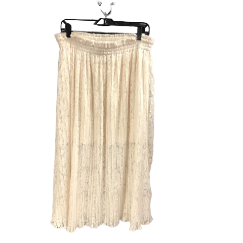 Cream Skirt Maxi Rachel Roy, Size Xl