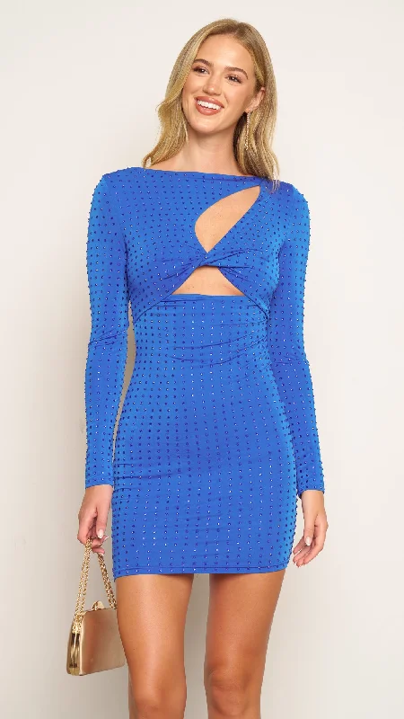 Retti Mini Dress in blue