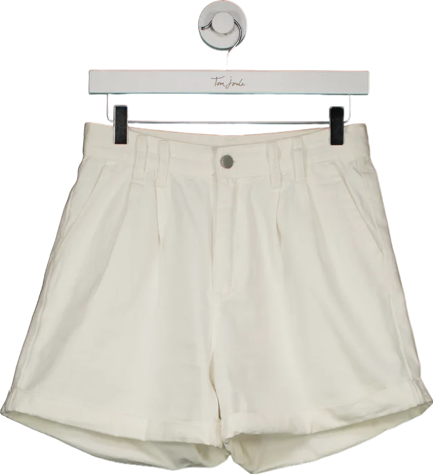 Dazy White High-Waisted Shorts UK L