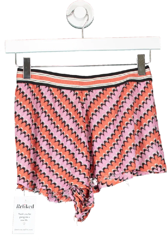 Missoni Pink Patterned Short Shorts UK 10