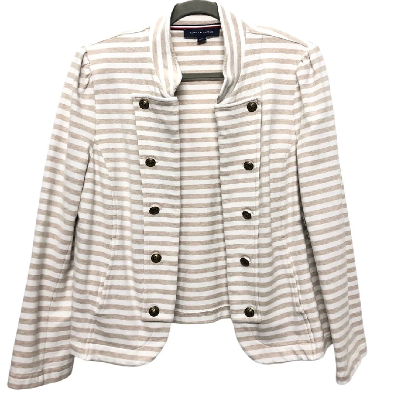 Blazer By Tommy Hilfiger In Cream & White, Size: Xl