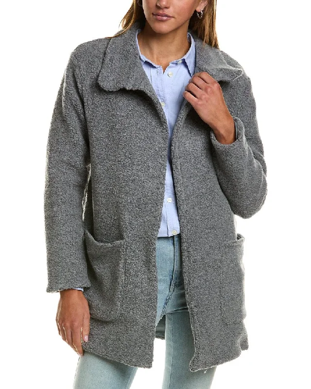 James Perse Funnel Neck Wool-Blend Coat