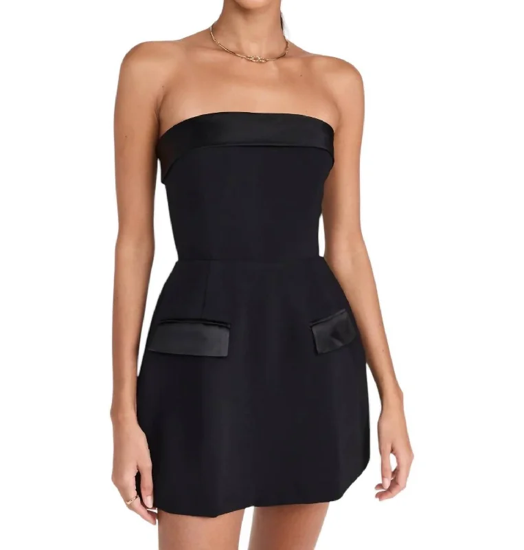 Lucienne Skort Romper In Black